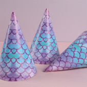 6db Kis hableány Születésnapi Kalap Születésnapi Party Dekor Gyerek Fiú Lány Esküvői Születésnapi Party Kedvesség Kellékek Babazuhany