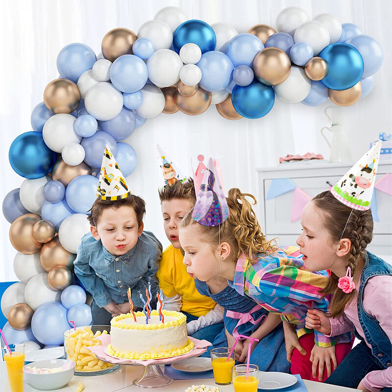 6db Kis hableány Születésnapi Kalap Születésnapi Party Dekor Gyerek Fiú Lány Esküvői Születésnapi Party Kedvesség Kellékek Babazuhany