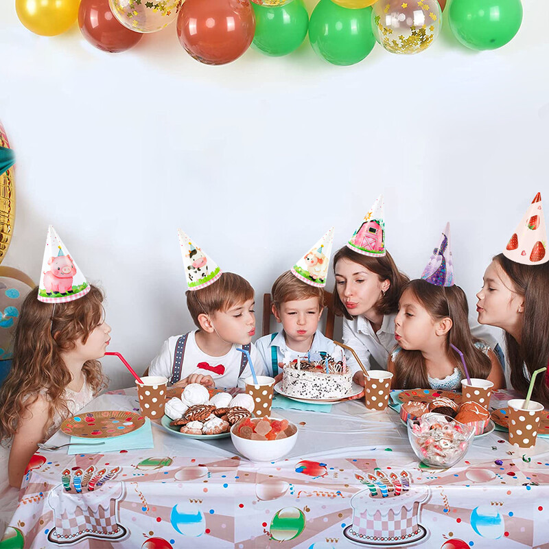 6db Kis hableány Születésnapi Kalap Születésnapi Party Dekor Gyerek Fiú Lány Esküvői Születésnapi Party Kedvesség Kellékek Babazuhany