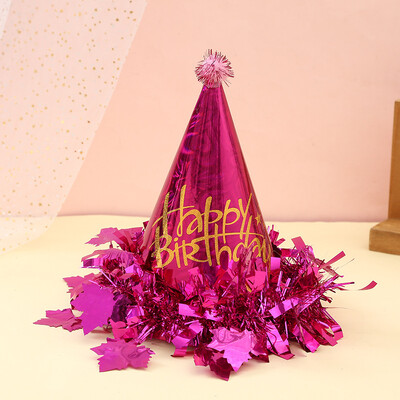 Lézeres csipkepapír sapka Felnőtt Gyerekek Születésnapi Kalap Ünnepi Party Születésnapi Öltöztetős Kalap Csillogó Állítható méret