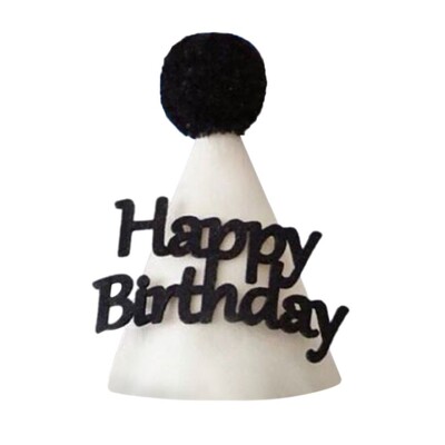 Kūrybinga kepurė su gimtadieniu Miela Bowknot kūgio galvos juostos kepurė „pasidaryk pats“ rankų darbo vakarėlio dekoro nuotraukų rekvizitas suaugusiems vaikams