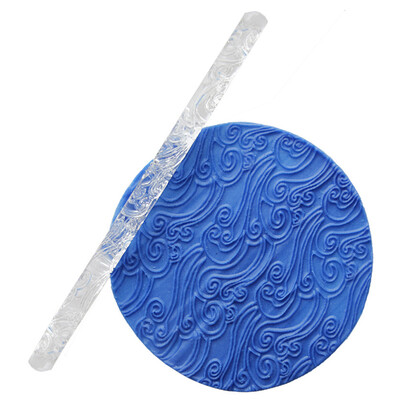 Tekstūrinis reljefinis kočėlas Fondant torto volelis Kepimo indai Keraminiai įrankiai Dekoravimo tešlos gaminiai Įrankiai Puodelis Viršutinis nepridegantis kočėlas