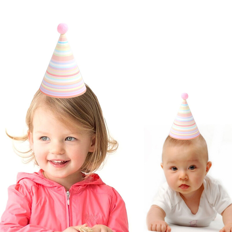 10 db ajándék tortadísz Születésnapi Dekoratív Kalap Gyermek Háztartási Kúpos Kúp Gyerek Baba