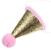 Gyerekek születésnapi kalap buli sapkák Csillogó gyerek fénykép ünneplés kellék flitter nem szőtt szövet nem szőtt kúp baba