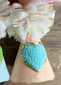 Baba pasztell rózsaszín lila szivárvány születésnapi kalapok Boldog születésnapi parti kúpos sapka pom pomokkal 100 napos babazuhany dekorációval