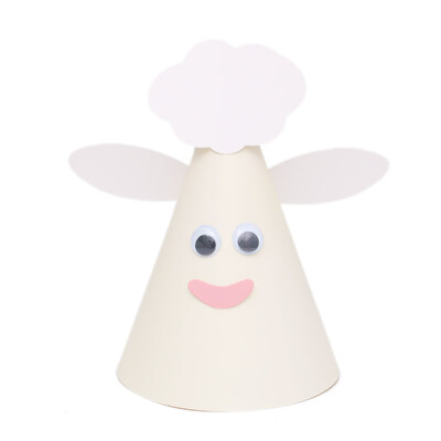 1 vnt Vaikų mielos kepuraitės gimtadienio vakarėliams Zodiako jaučio karvės kūgio kepurės Ūkio gyvūnai Kūgio kepuraitės „pasidaryk pats“ nuotraukų rekvizitai vaikams, kūdikių dušo reikmenys