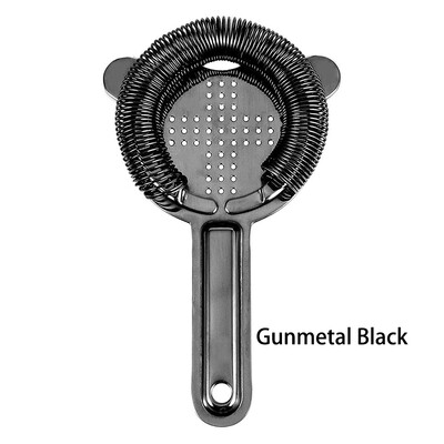 Rozsdamentes acél Hawthorne szűrő koktélrúd szűrő 2 ággal 6,54"(L)3,78"