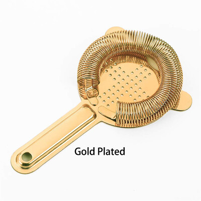 Rozsdamentes acél Hawthorne szűrő koktélrúd szűrő 2 ággal 6,54"(L)3,78"