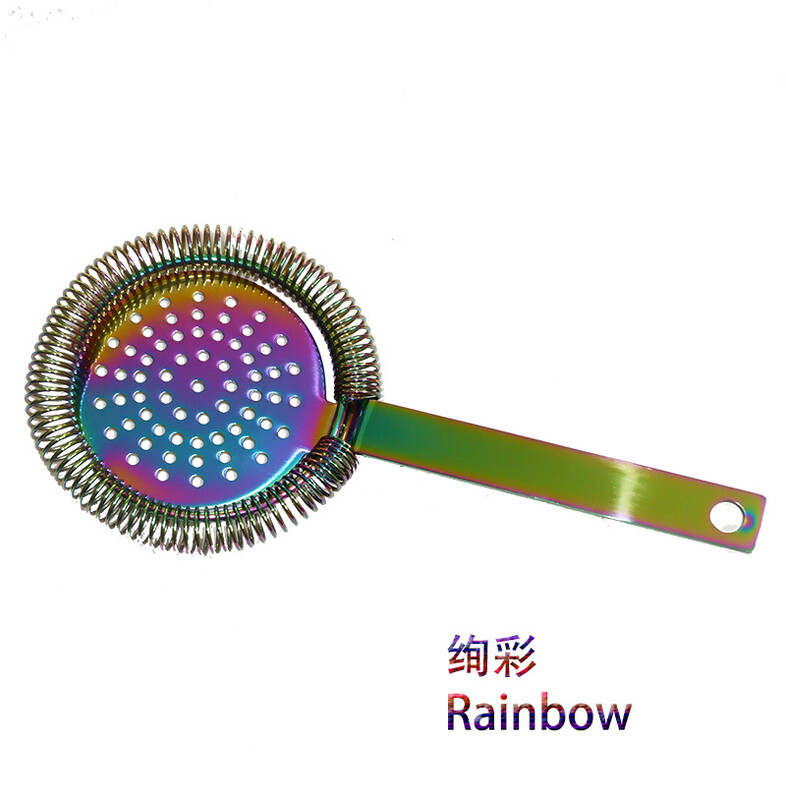 Stieņa sietiņš Atsperu kokteiļu sietiņš Nerūsējošā tērauda Deluxe sietiņš Bar Tools