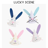 Καπέλο γενεθλίων Bunny Ears Χαριτωμένο καπέλο γενεθλίων λαγουδάκι Πασχαλινό καπέλο για πάρτι γενεθλίων μωρού S00957