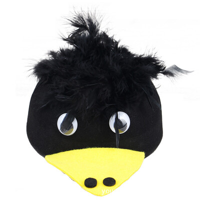 Gyerekek Erdei Állatparti Vicces sapka Gyereknapi Ajándék Állatkert Karnevál Filckalap Kacsa Adybug Sapka Madár Nyúl Fejdísz Sisak