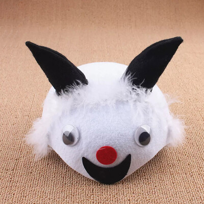 Gyerekek Erdei Állatparti Vicces sapka Gyereknapi Ajándék Állatkert Karnevál Filckalap Kacsa Adybug Sapka Madár Nyúl Fejdísz Sisak