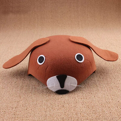 Gyerekek Erdei Állatparti Vicces sapka Gyereknapi Ajándék Állatkert Karnevál Filckalap Kacsa Adybug Sapka Madár Nyúl Fejdísz Sisak