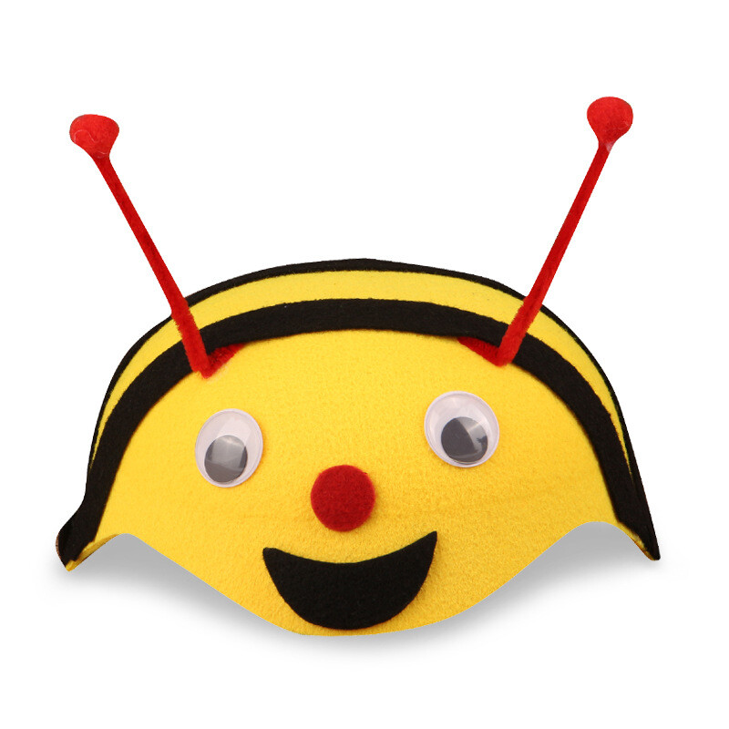 Gyerekek Erdei Állatparti Vicces sapka Gyereknapi Ajándék Állatkert Karnevál Filckalap Kacsa Adybug Sapka Madár Nyúl Fejdísz Sisak