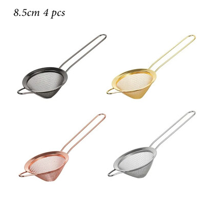 Kokteilių sietelis nerūdijančio plieno arbatos sieteliai Kūginiai maisto sieteliai Smulkaus tinklelio sietelis Praktiškas koštuvas.