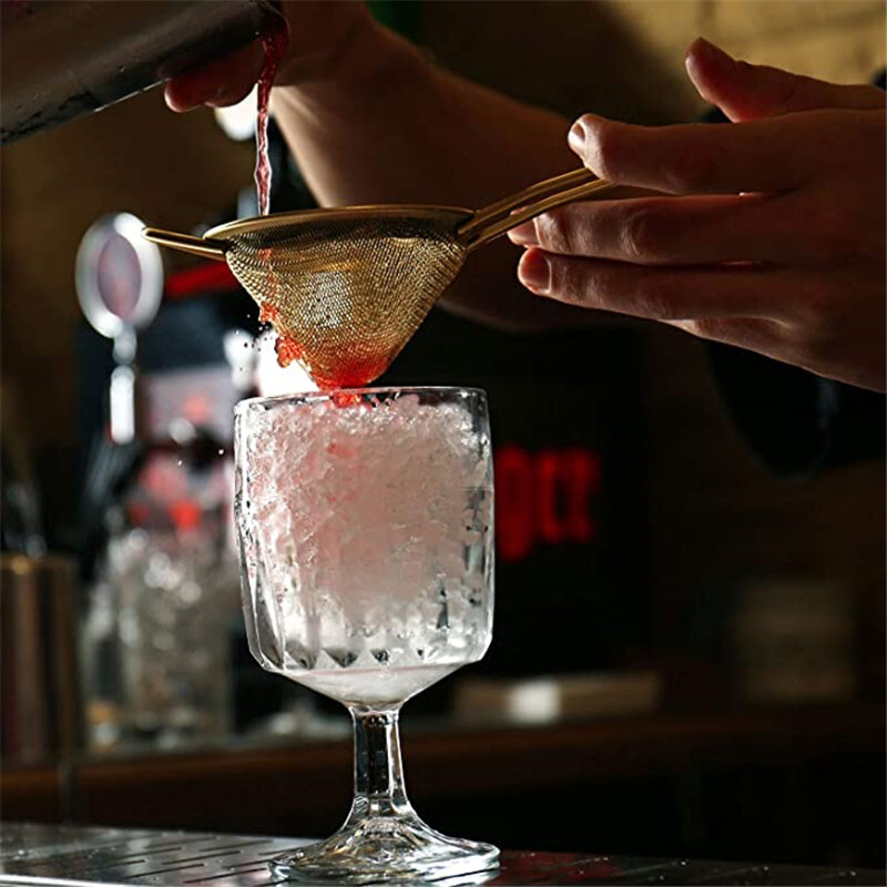 Kokteilių sietelis nerūdijančio plieno arbatos sieteliai Kūginiai maisto sieteliai Smulkaus tinklelio sietelis Praktiškas koštuvas.