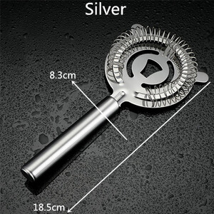 Rozsdamentes acél koktélbár szűrő huzal vegyes ital csapos Professzionális Barware