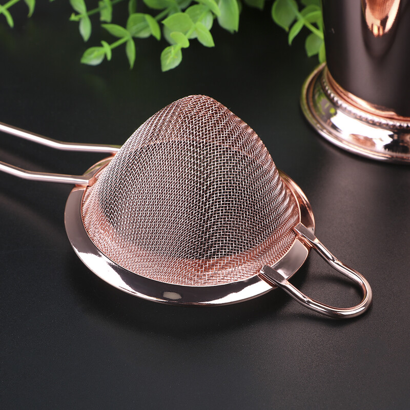 Bárszerszámok Koktélszűrő Rozsdamentes acél drót finomhálós szűrő a lédarabkák eltávolításához Lisztszűrő szita