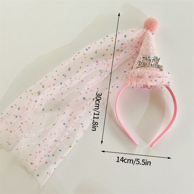 Boldog születésnapot Fejpánt Crown Ins Születésnapi Girl Party Kalap buli kellékek Születésnapi sapka Hajkiegészítők Fotókellékek