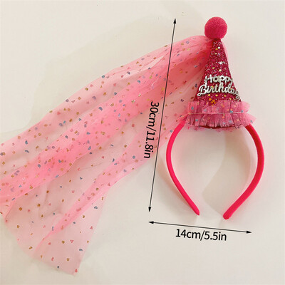 Boldog születésnapot Fejpánt Crown Ins Születésnapi Girl Party Kalap buli kellékek Születésnapi sapka Hajkiegészítők Fotókellékek