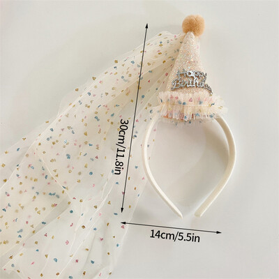 Boldog születésnapot Fejpánt Crown Ins Születésnapi Girl Party Kalap buli kellékek Születésnapi sapka Hajkiegészítők Fotókellékek