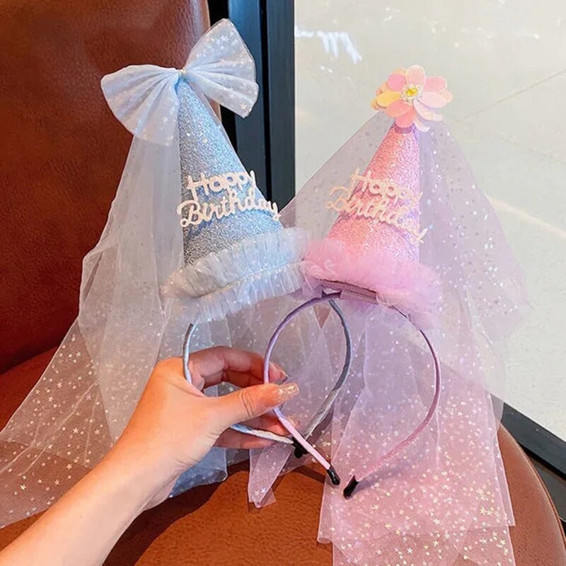 Boldog születésnapot Fejpánt Crown Ins Születésnapi Girl Party Kalap buli kellékek Születésnapi sapka Hajkiegészítők Fotókellékek