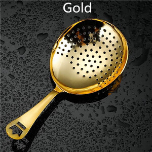 304 nerūsējošā tērauda Julep stieņa kokteiļu sietiņš, īpašs filtrs sajaukšanas krūzes Julep sietiņa stieņa instrumentiem