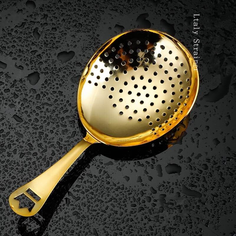 304 nerūsējošā tērauda Julep stieņa kokteiļu sietiņš, īpašs filtrs sajaukšanas krūzes Julep sietiņa stieņa instrumentiem