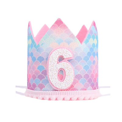 1 gab. Nāras dzimšanas dienas varavīksnes kroņa cepure 1. 2. 3. gadu bērnu dušas cepure ar virvi, dzimšanas dienas galvas saite Nāriņas ballītes dekors