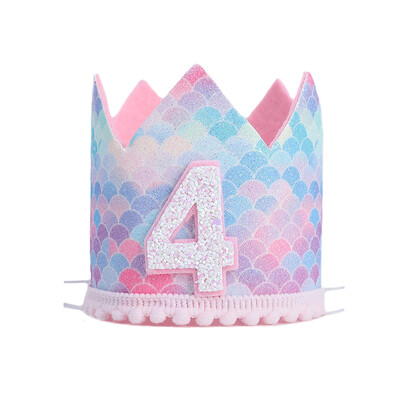 1 gab. Nāras dzimšanas dienas varavīksnes kroņa cepure 1. 2. 3. gadu bērnu dušas cepure ar virvi, dzimšanas dienas galvas saite Nāriņas ballītes dekors