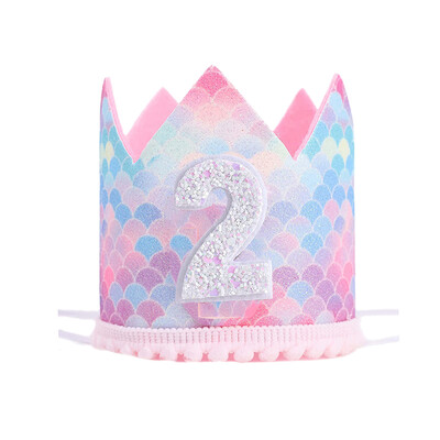 1 gab. Nāras dzimšanas dienas varavīksnes kroņa cepure 1. 2. 3. gadu bērnu dušas cepure ar virvi, dzimšanas dienas galvas saite Nāriņas ballītes dekors