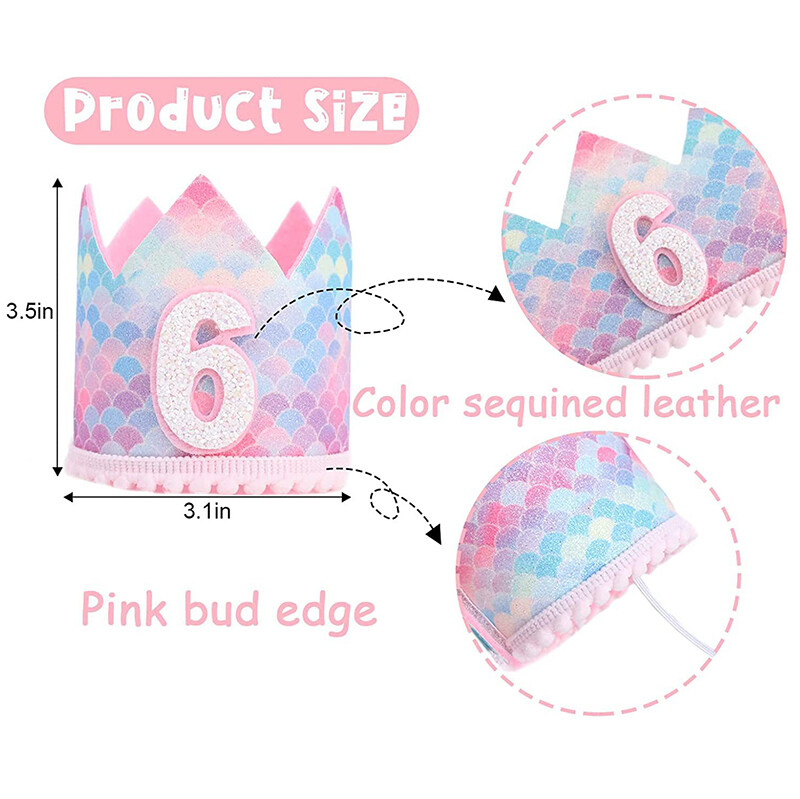 1 gab. Nāras dzimšanas dienas varavīksnes kroņa cepure 1. 2. 3. gadu bērnu dušas cepure ar virvi, dzimšanas dienas galvas saite Nāriņas ballītes dekors