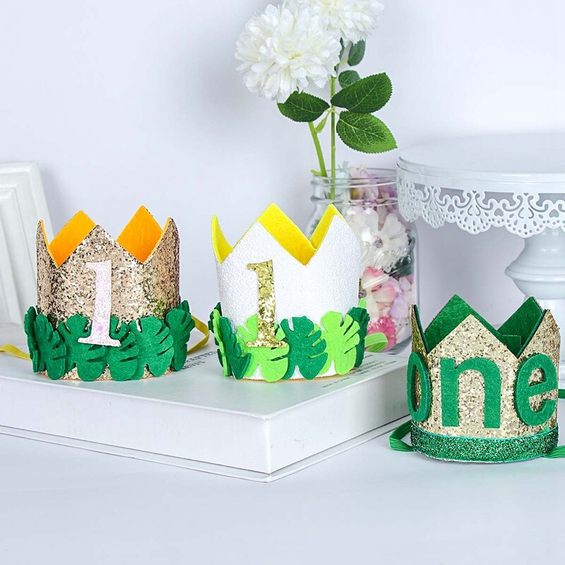 Boldog születésnapi parti koronás sapka száma 1 2 3 korona fejpántos sapka sellő 1. 2. 3. születésnapi parti Baby Shower születésnapi korona sapka