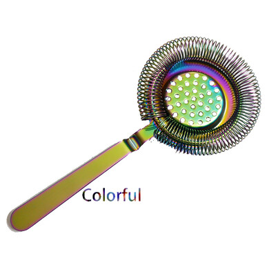 Rainbow Cocktail Strainer Hoffman Bar Strainer Deluxe Strainer Kokteilių gėrimui Baro įrankis