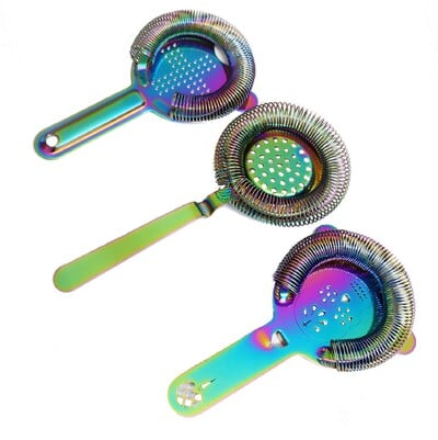 Rainbow Cocktail Strainer Hoffman Bar Strainer Deluxe Strainer Kokteilių gėrimui Baro įrankis