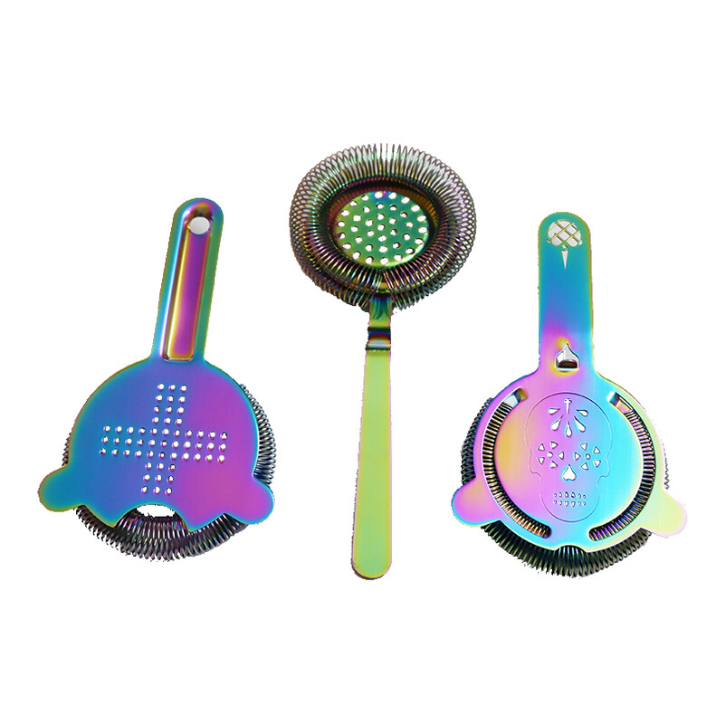 Rainbow Cocktail Strainer Hoffman Bar Strainer Deluxe Strainer Kokteilių gėrimui Baro įrankis