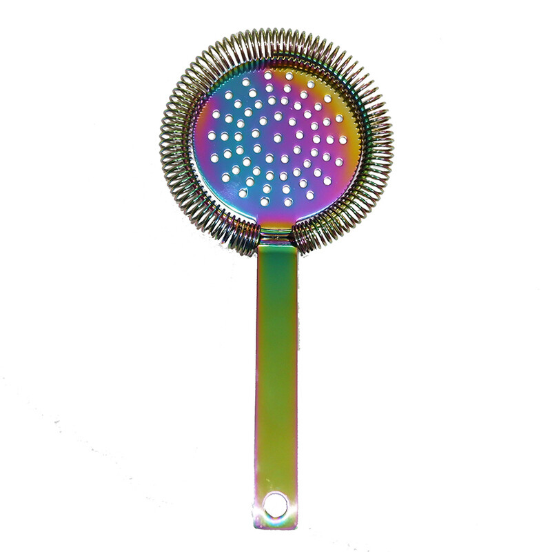 Rainbow Cocktail Strainer Hoffman Bar Strainer Deluxe Strainer Kokteilių gėrimui Baro įrankis