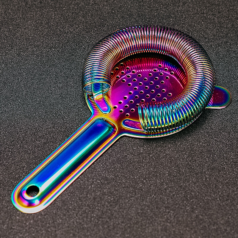 Rainbow Cocktail Strainer Hoffman Bar Strainer Deluxe Strainer Kokteilių gėrimui Baro įrankis