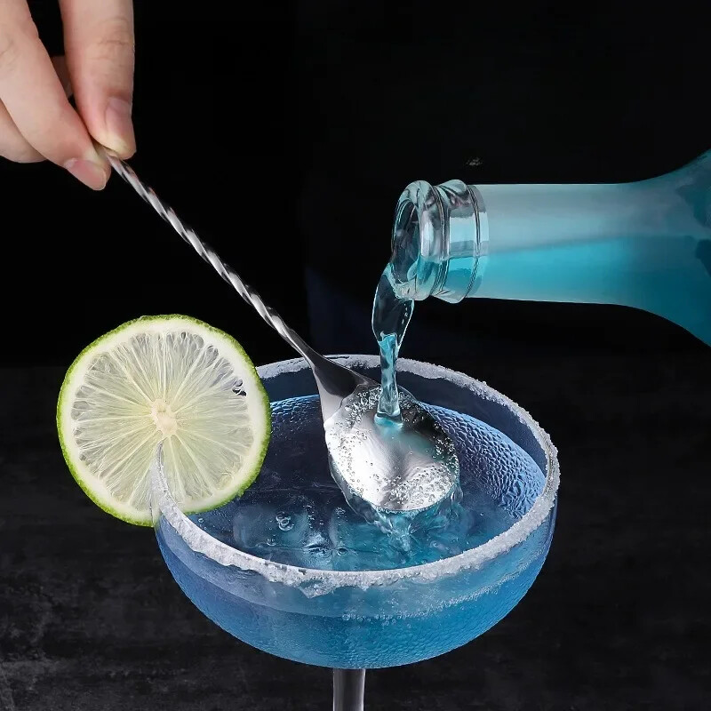 304 Nerūdijančio plieno vandens lašų maišymo plonų siūlų baras kokteilių maišymo šaukštas maišymo šaukštas virtuvės reikmenys mini baras
