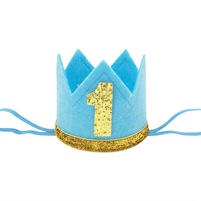 1 buc 1 2 3 ani pălărie pentru petrecere de aniversare accesorii foto pentru copii băiat 1-a aniversare coroană bentiță pentru bebeluș pentru aniversare