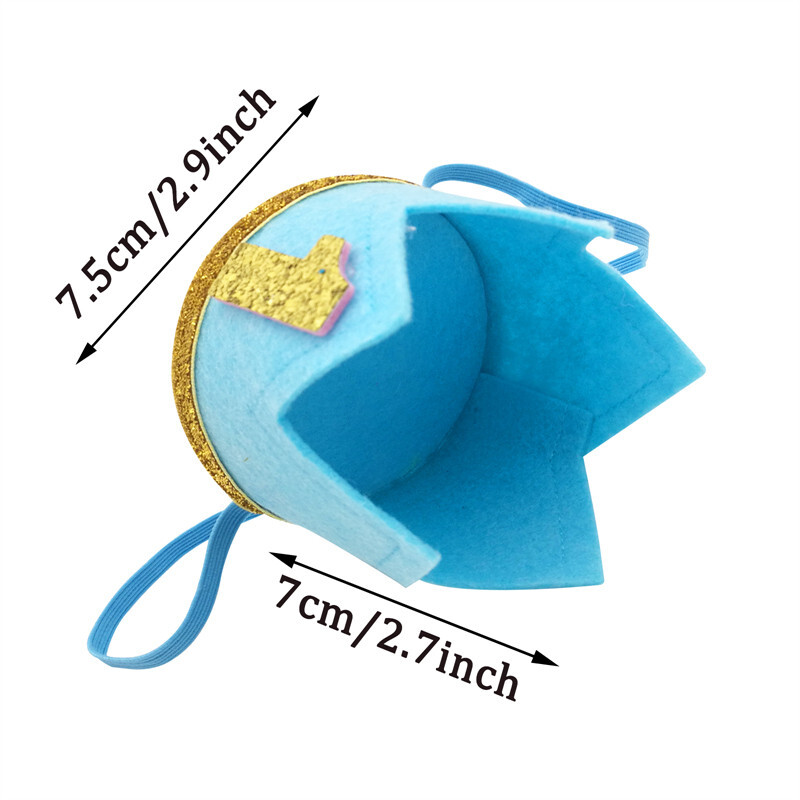 1 buc 1 2 3 ani pălărie pentru petrecere de aniversare accesorii foto pentru copii băiat 1-a aniversare coroană bentiță pentru bebeluș pentru aniversare