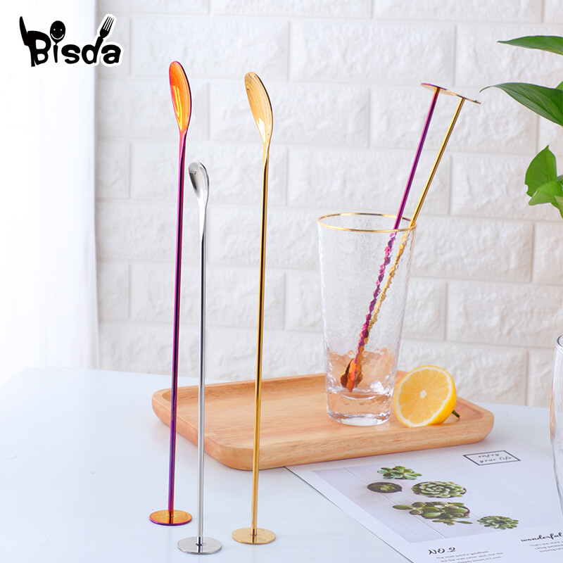 Maišymo kokteilių baro šaukštas, „Swizzle Stick“, kavos kokteilių vyno šaukštai, baro reikmenys, barmeno įrankiai, sulčių maišymo priedai