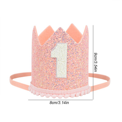 Boldog születésnapi parti koronás sapka 1. korona fejpántos sapka 1. gyerek fiú lány baba zuhany Születésnapi parti dekorációs kellékek
