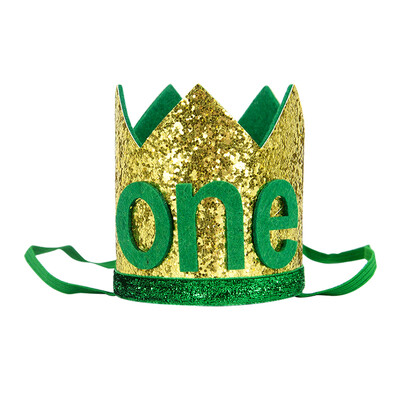 Boldog születésnapi parti koronás sapka 1. korona fejpántos sapka 1. gyerek fiú lány baba zuhany Születésnapi parti dekorációs kellékek