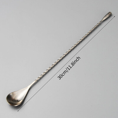 30 cm hosszú nyelű koktélkeverők csapos keverő rúd kanál rozsdamentes acél csapos készlet tartozékok whisky shaker konyha