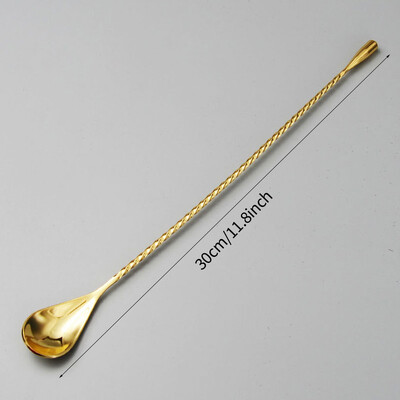 30 cm hosszú nyelű koktélkeverők csapos keverő rúd kanál rozsdamentes acél csapos készlet tartozékok whisky shaker konyha