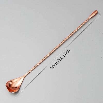 30 cm hosszú nyelű koktélkeverők csapos keverő rúd kanál rozsdamentes acél csapos készlet tartozékok whisky shaker konyha