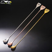 40 cm nerūdijančio plieno kokteilių juostos šaukštas japoniško stiliaus geriausias barmeno baras su sieteliu, sidabro vario aukso kepsninė