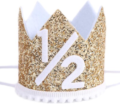 Gyermekek első születésnapi bulijának dekorációja féléves koronás parti dekoráció kalap helyszín elrendezése fotó kellékek