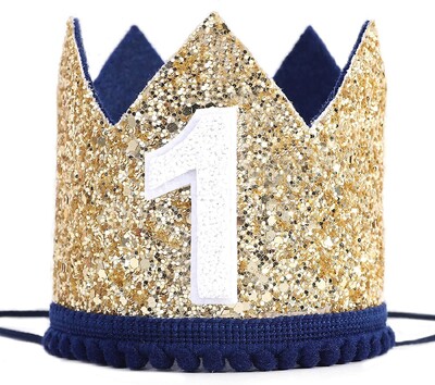 Gyermekek első születésnapi bulijának dekorációja féléves koronás parti dekoráció kalap helyszín elrendezése fotó kellékek